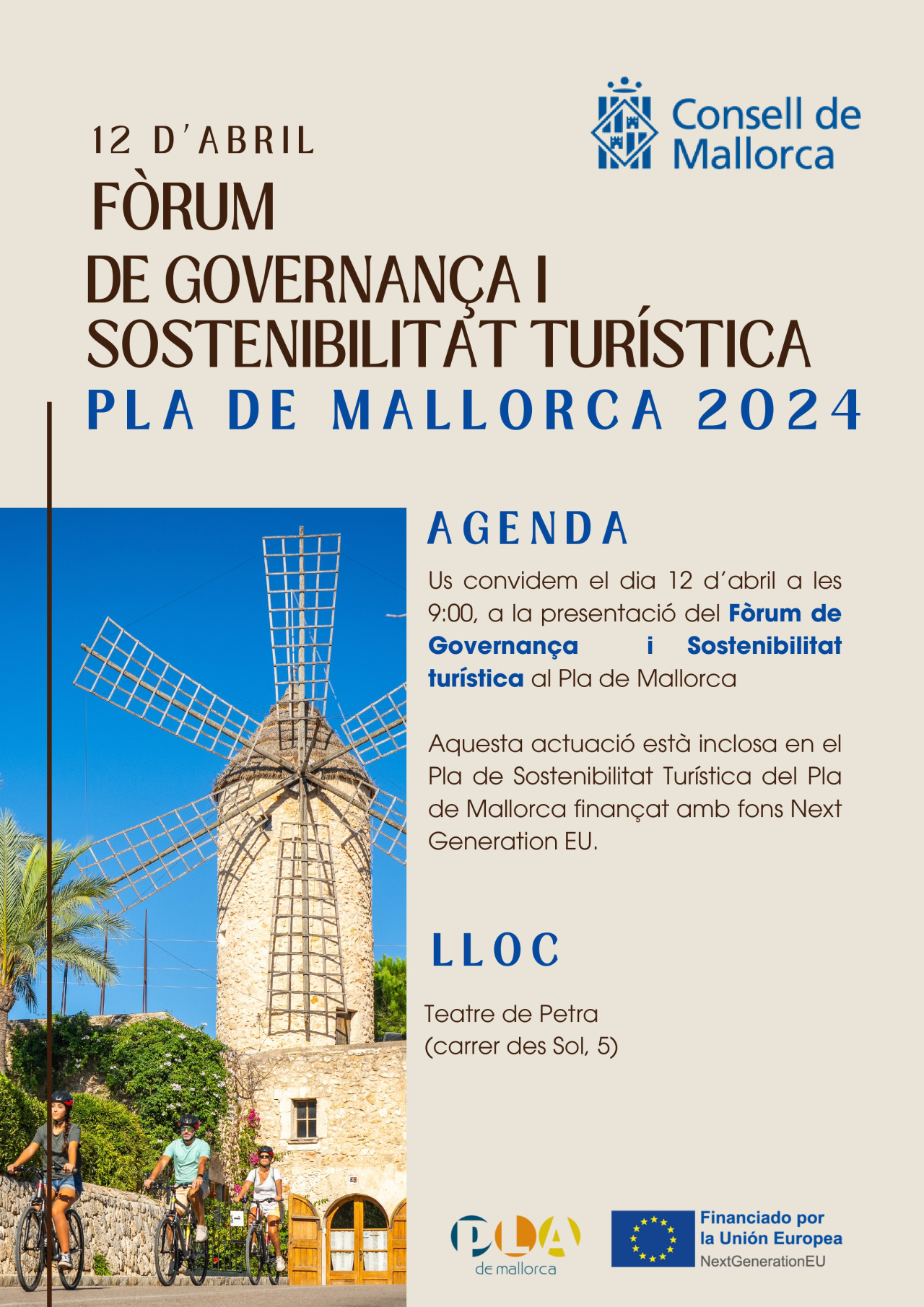 FÒRUM DE GOVERNANÇA I SOSTENIBILITAT TURÍSTICA DEL PLA DE MALLORCA