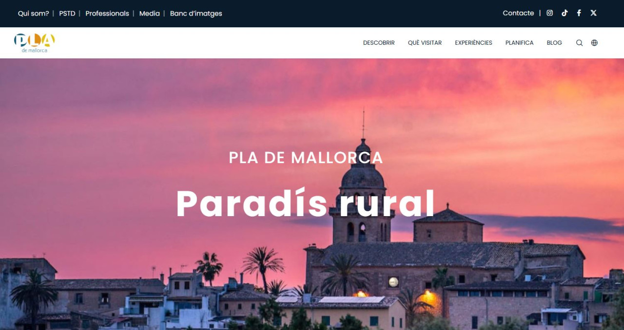 Web Turística Pla de Mallorca